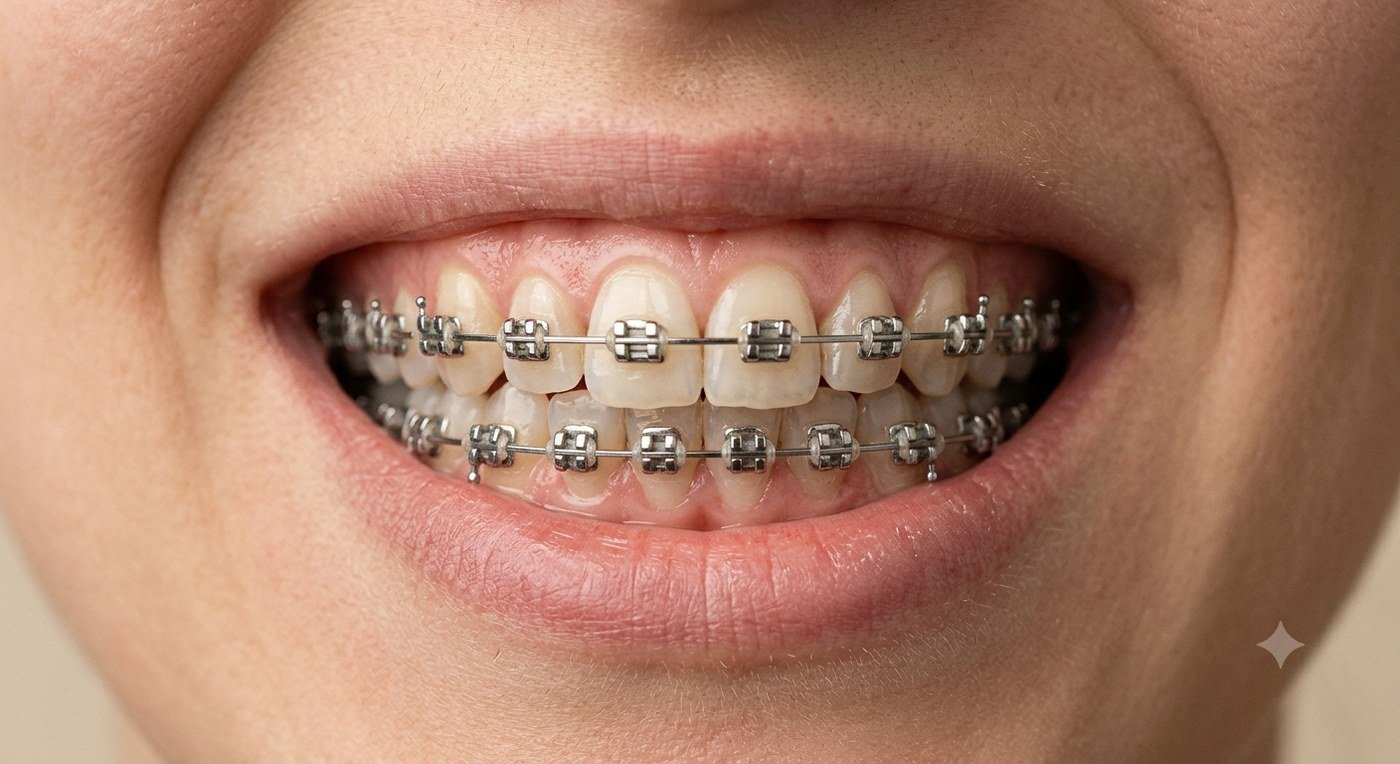 Brackets metálicos tradicionales